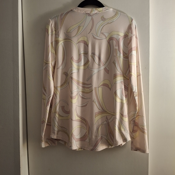 INC International Concepts Pastel Abstract Women's Blouse - Picture 2 of 7
